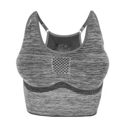   Dressa Active seamless varrás nélküli állítható pántos női sportmelltartó - melírszürke 