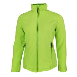   Dressa Basic Thermo nagyméretű cipzáros hosszú ujjú női polár felső - lime