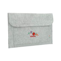   Dressa Bag matyó mintás hímzett filc női laptop tok 15 - szürke