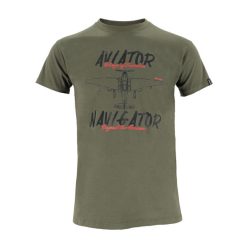 Dressa Aviator pamut repülős póló - katonazöld
