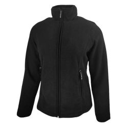   Dressa Basic Thermo cipzáros hosszú ujjú női polár felső - fekete